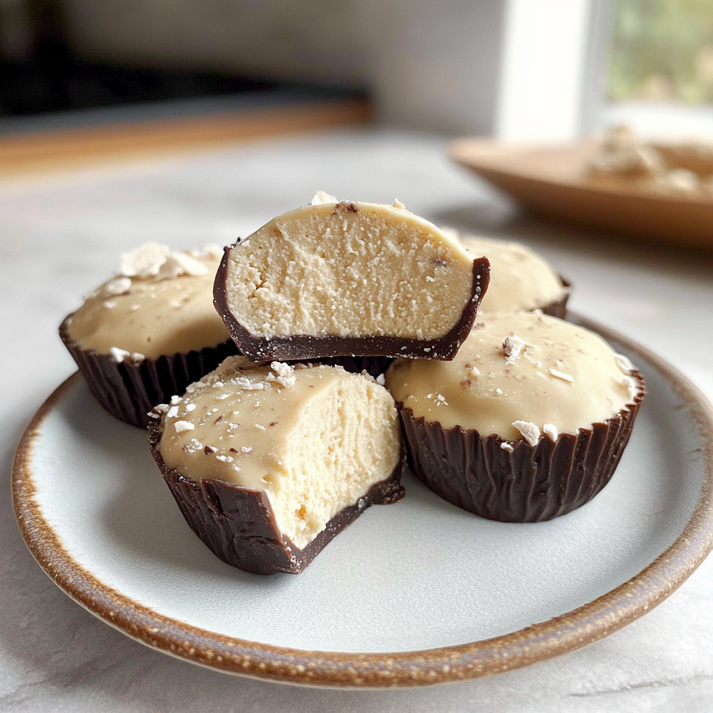 Summer Snacks: High Protein Frozen Peanut Butter Greek Yogurt Bites
