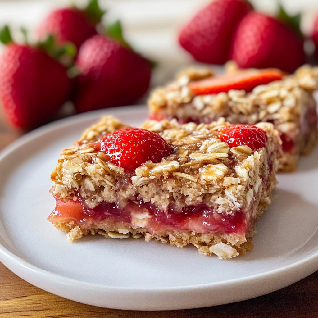 Summer Snacks: Strawberry Oatmeal Bars