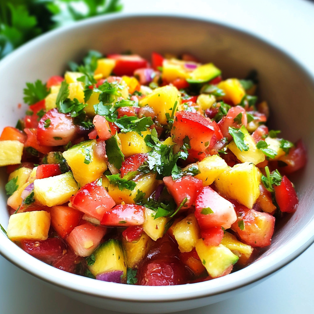 Summer Snacks: Strawberry Pineapple Salsa