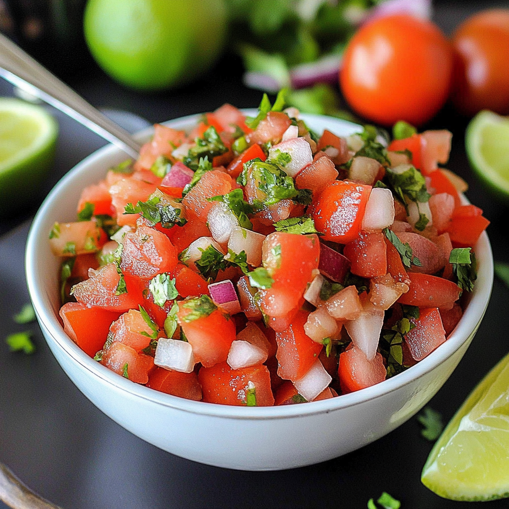 The BEST Ever Homemade Pico De Gallo!
