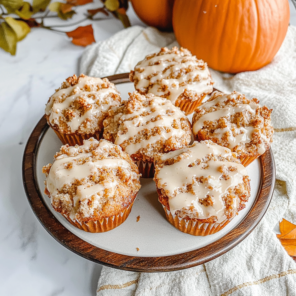 The Best Pumpkin Cinnamon Roll Muffins Ever