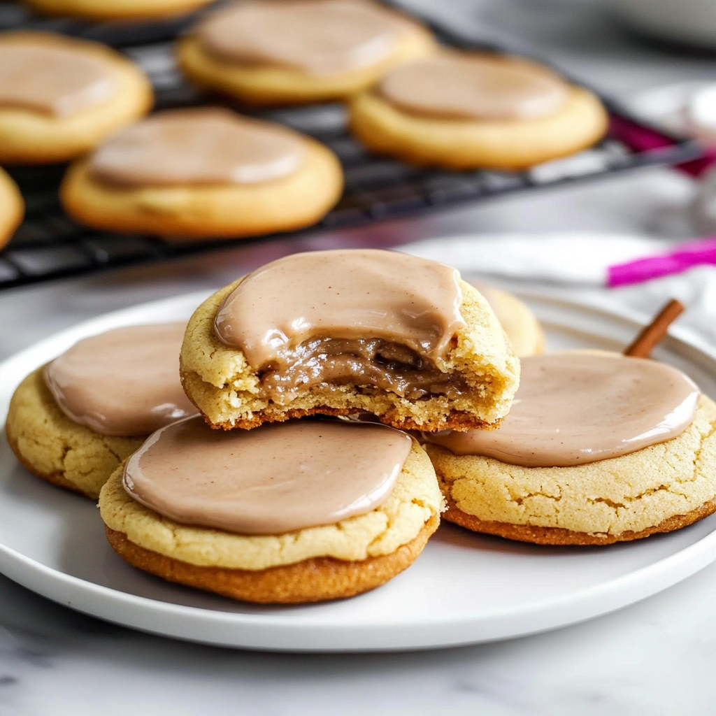 Brown Sugar Pop Tart Cookies | Cinnamon Poptart Cookies with Filling & Frosting
