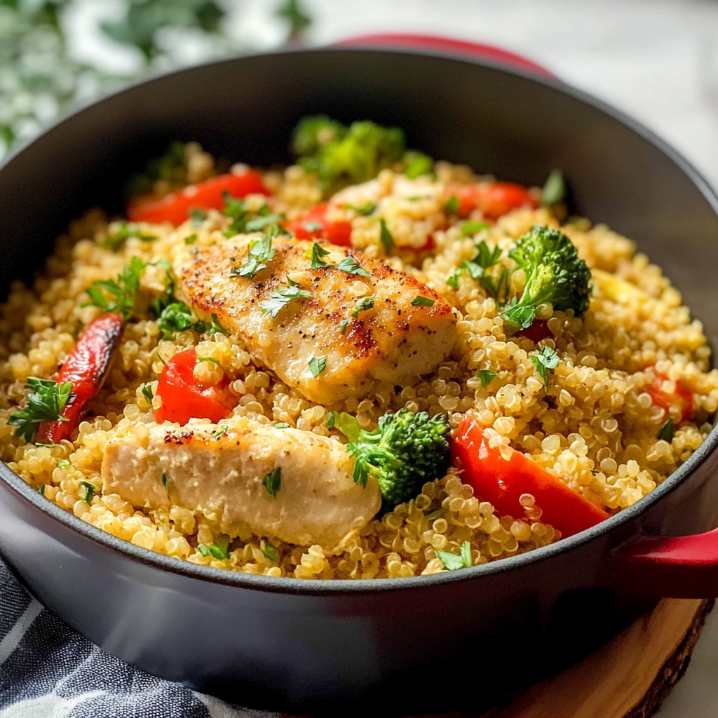 Cheesy Chicken Quinoa