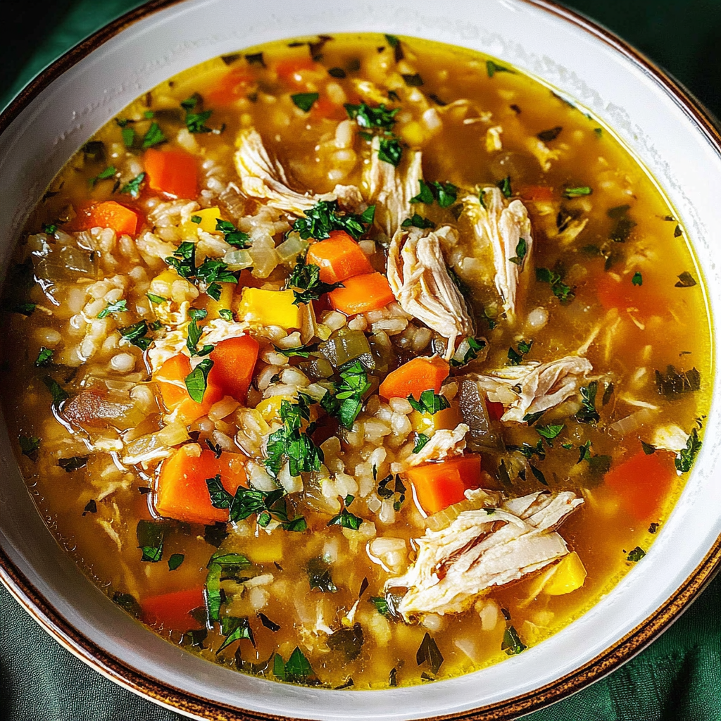 Chicken Soup with Barley