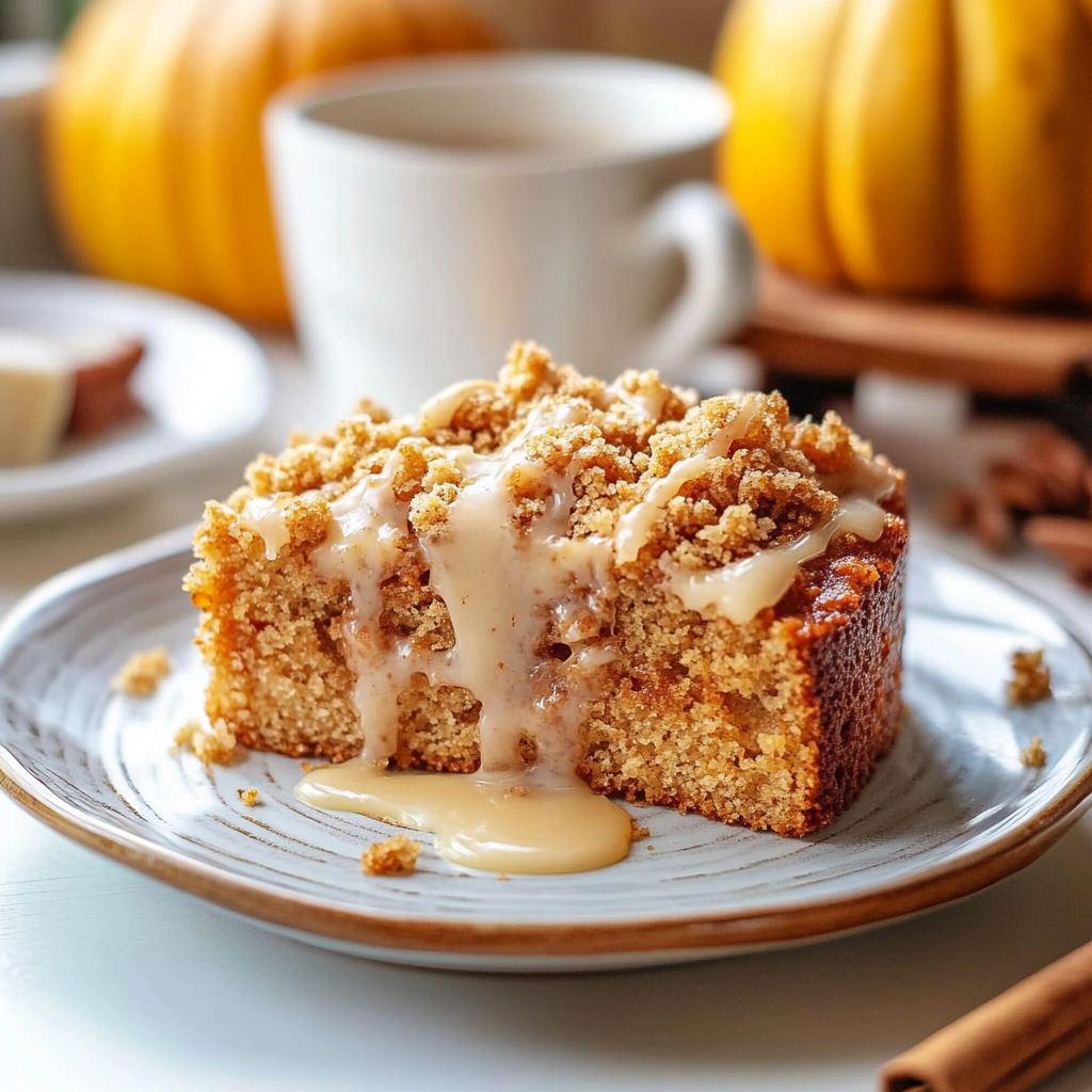 Cinnamon Streusel Pumpkin Coffee Cake