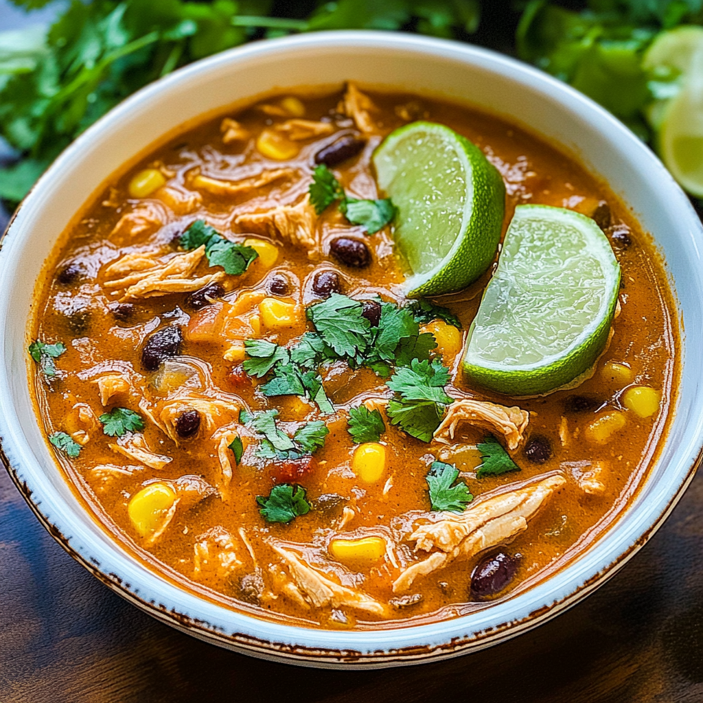 Creamy Chicken Enchilada Soup