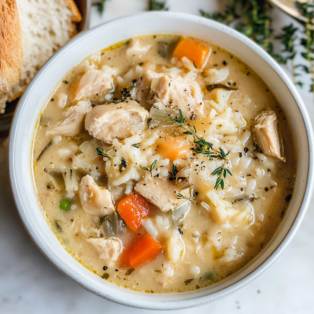 Creamy Chicken and Rice Soup