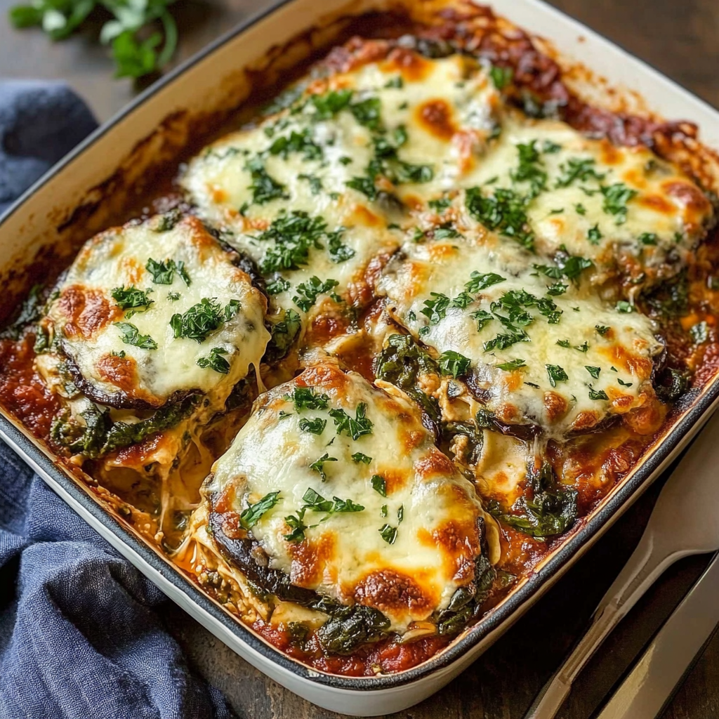 Creamy Spinach Mushroom Lasagna