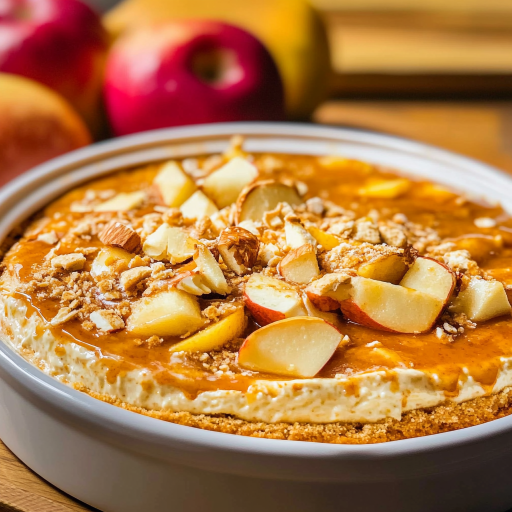 Easy Caramel Apple Cheesecake Dip Recipe