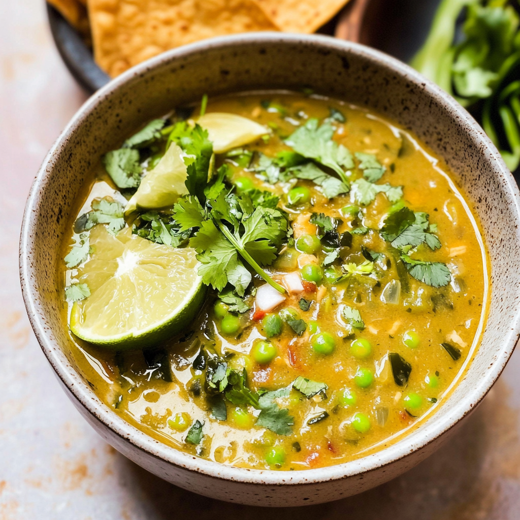 Easy Green Enchilada Chicken Soup