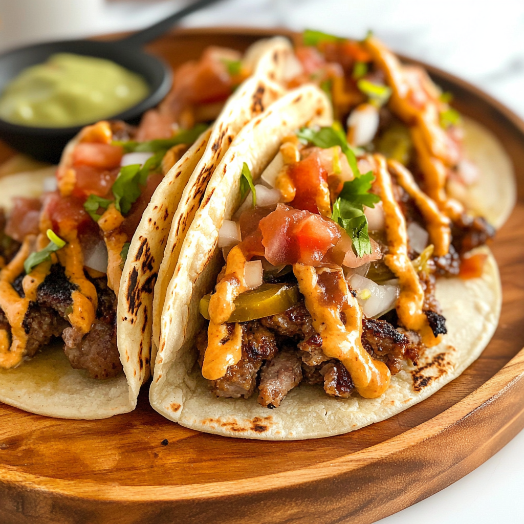 Easy Smash Burger Tacos