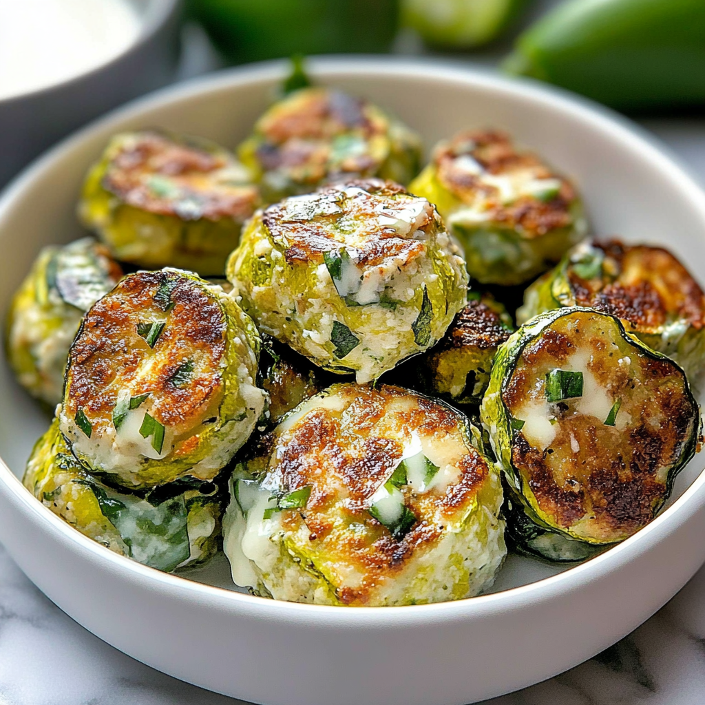 Easy Zucchini Garlic Bites Deliciousness healthy recipes