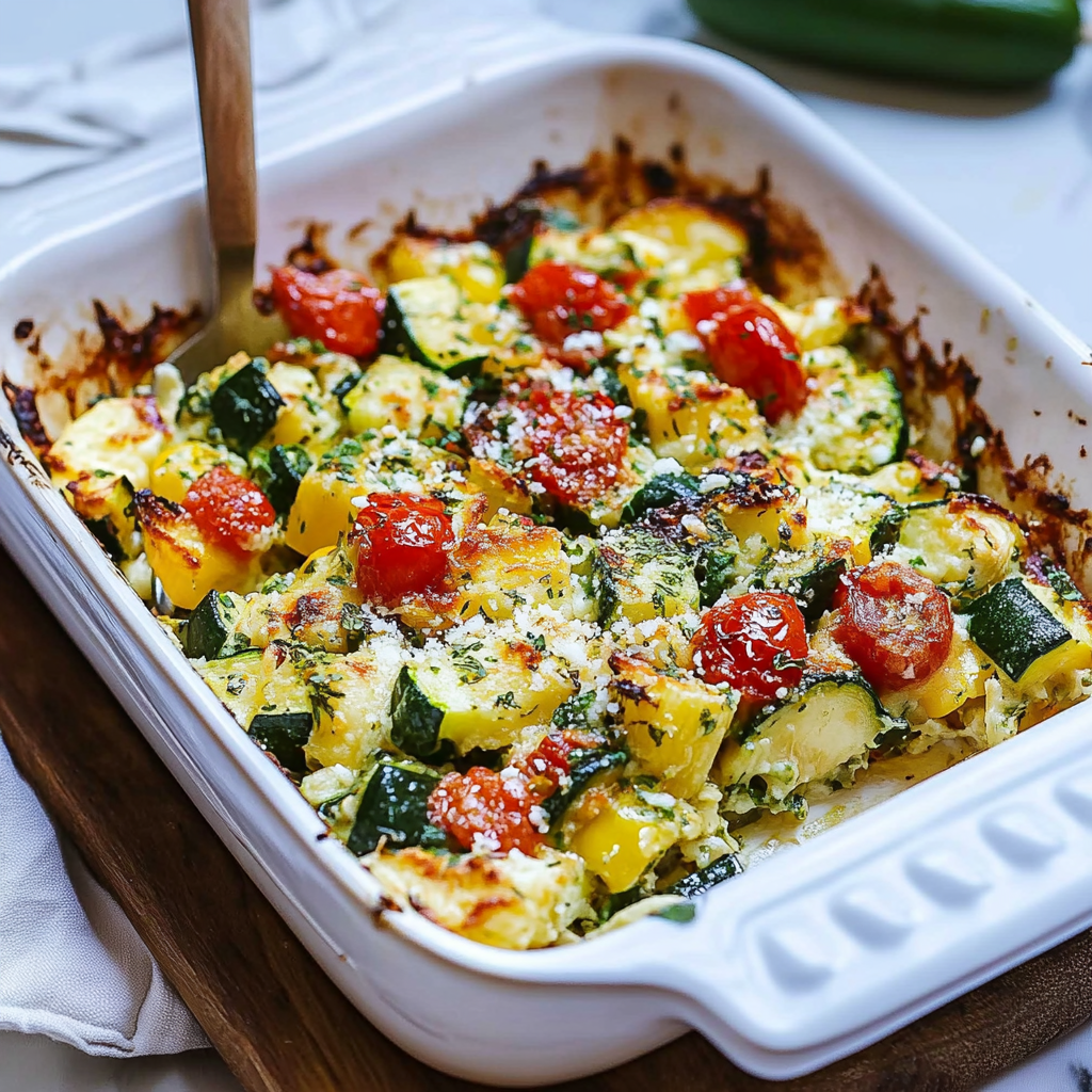 High-Protein Zucchini & Parmesan Bake Recipe