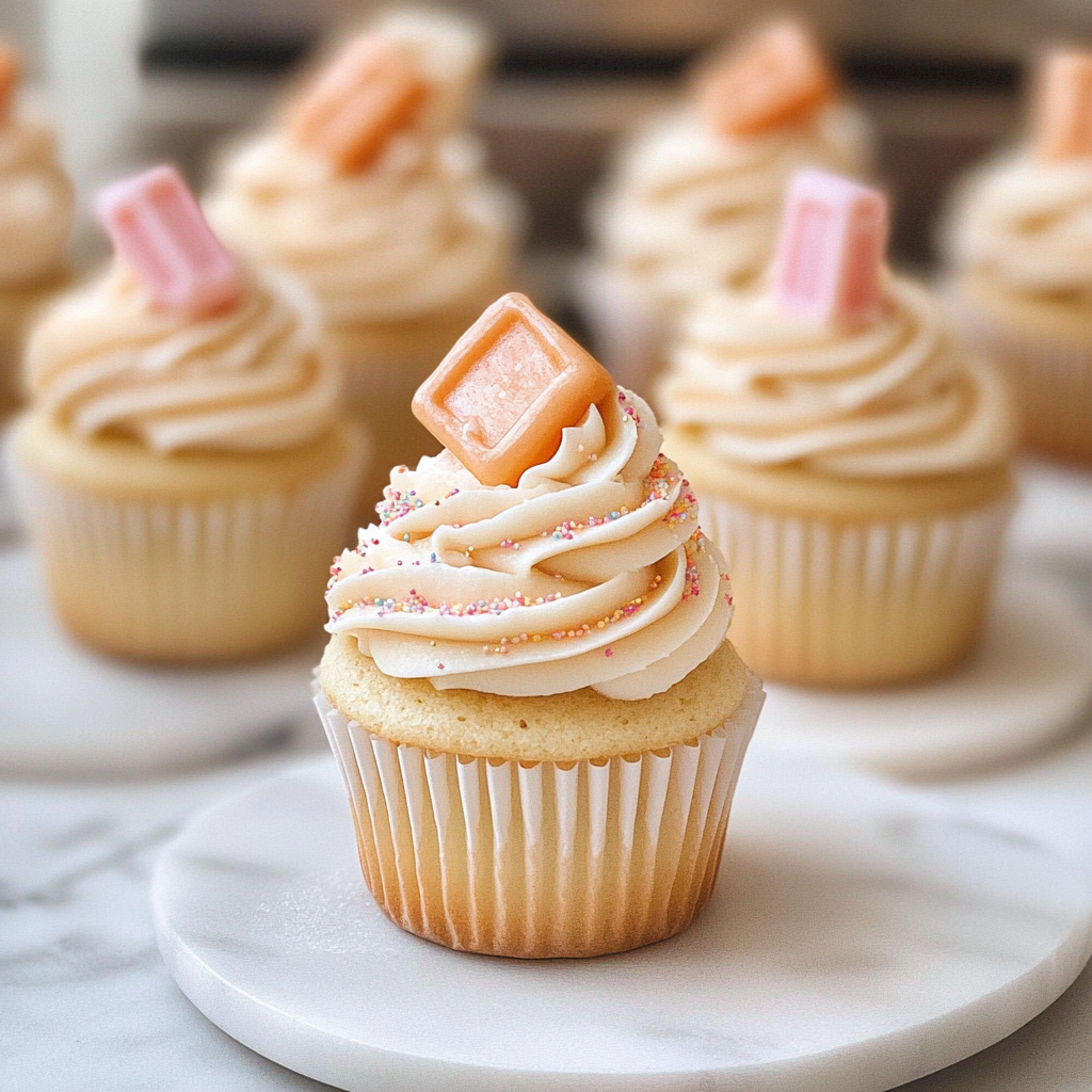 High Altitude Vanilla Cupcakes