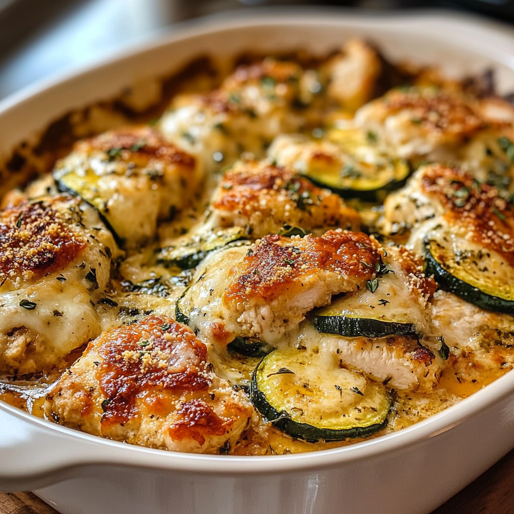Mediterranean Chicken Zucchini Bake , Flavorful & Easy