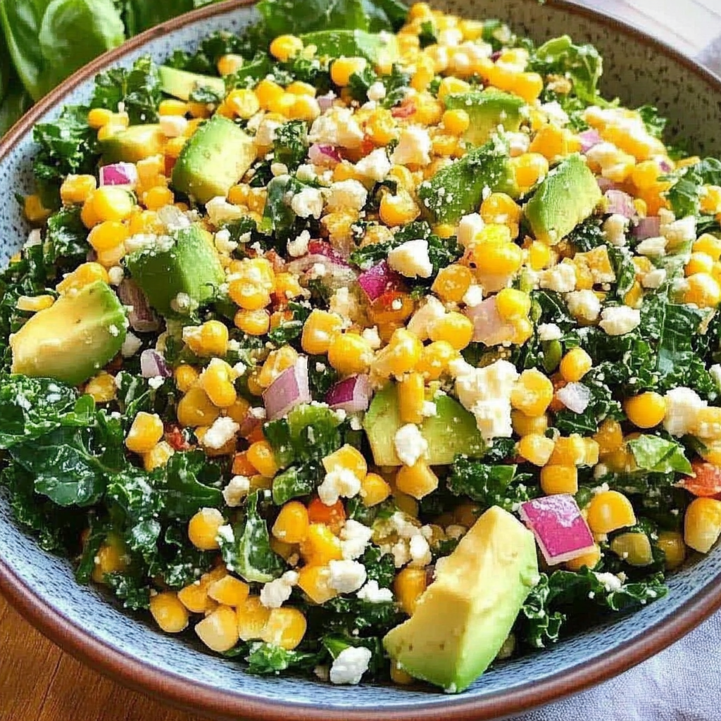 Mexican Street Corn Kale Salad