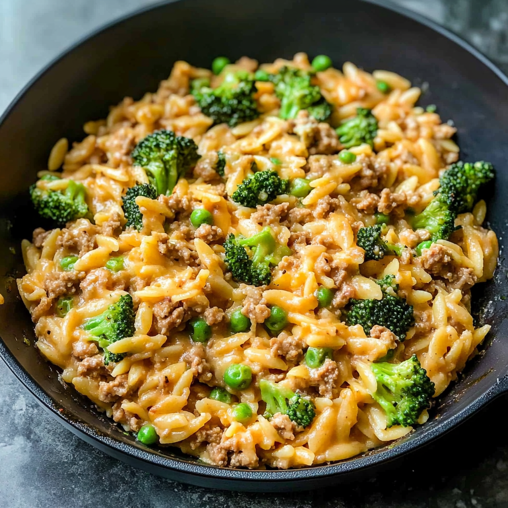 One-Pot Ground Turkey Orzo