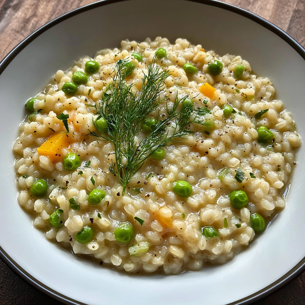 Pearl Barley Vegetable Risotto