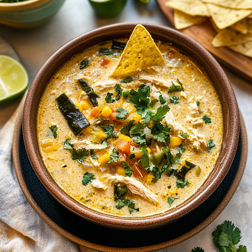 Poblano Chicken Tortilla Soup