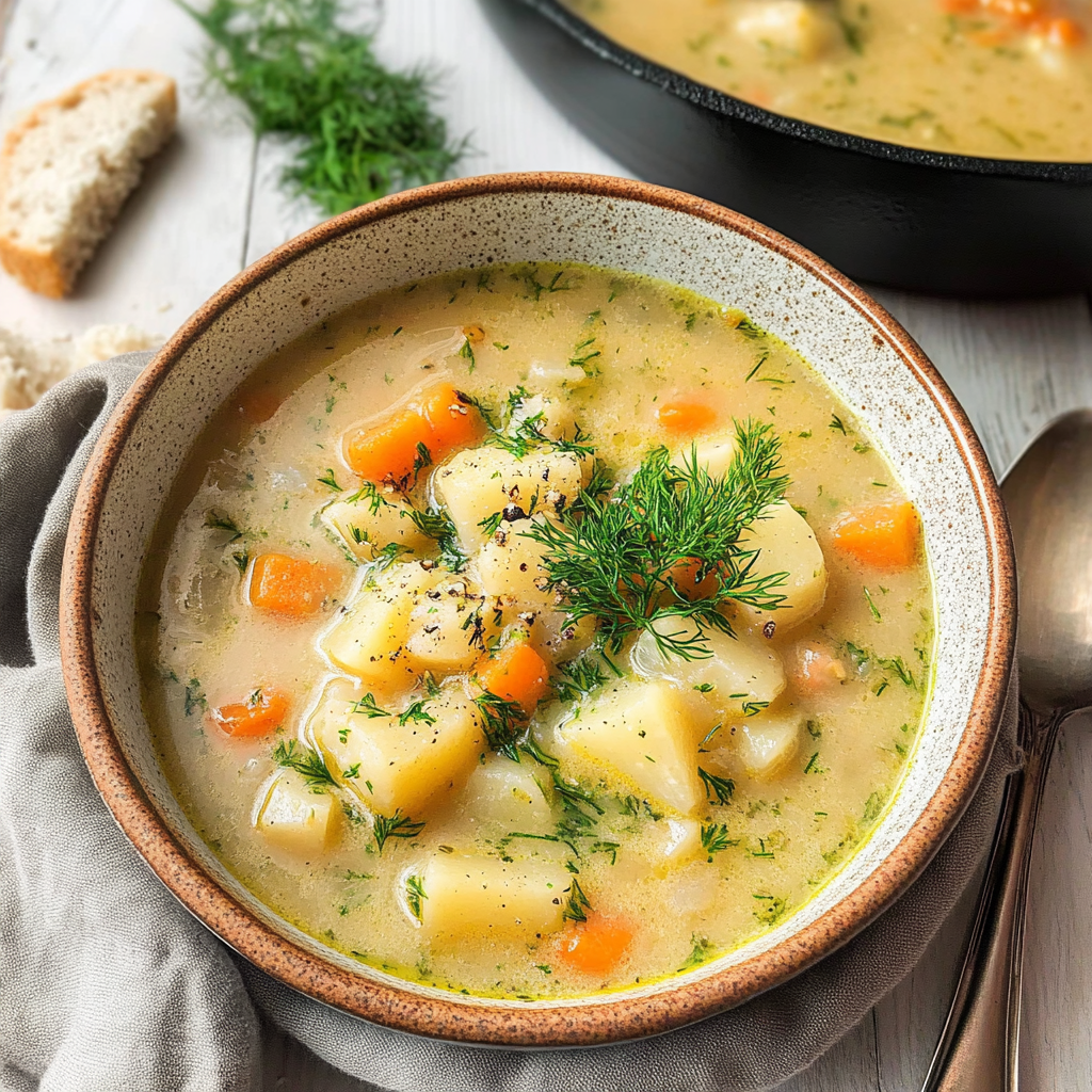 Polish Potato Soup with Dill