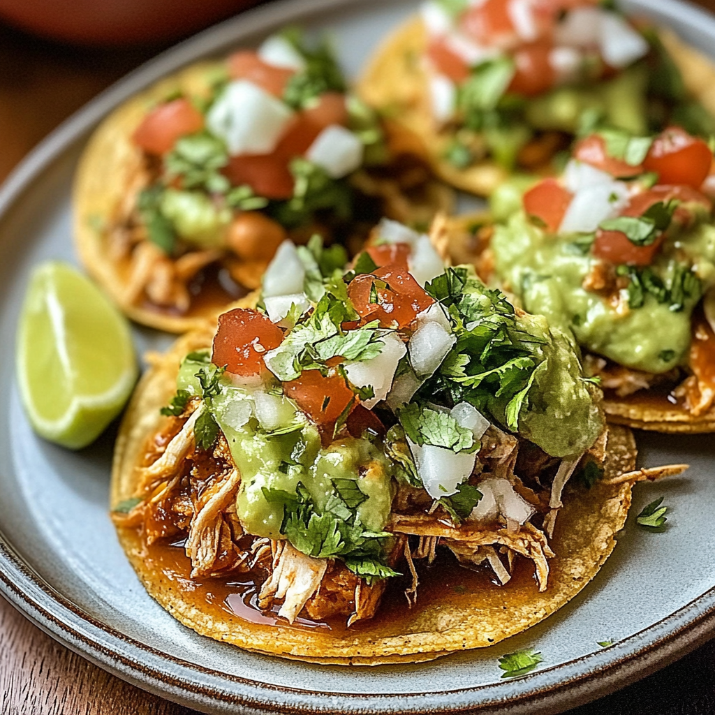 Rotisserie Chicken Tostadas
