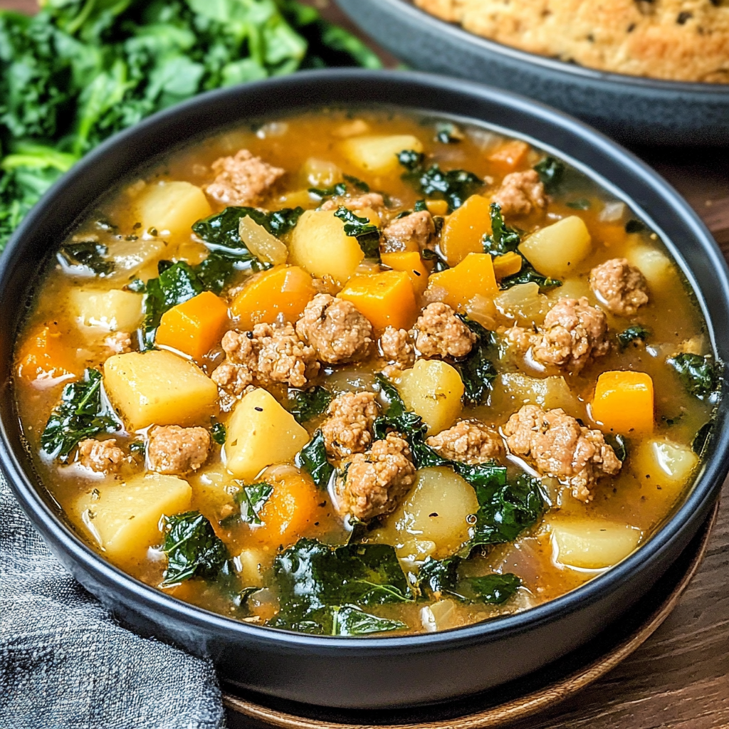 Sausage Potato Soup with Kale