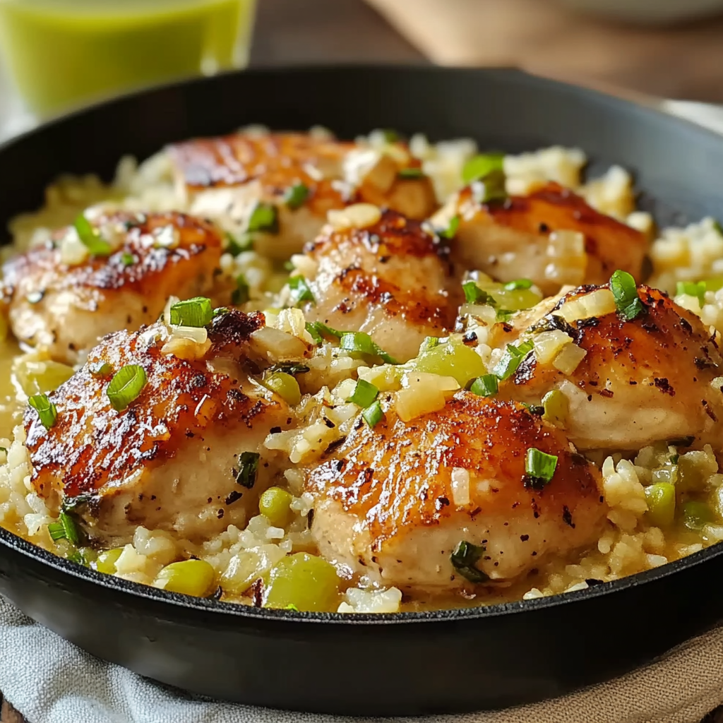 Smothered Chicken and Rice