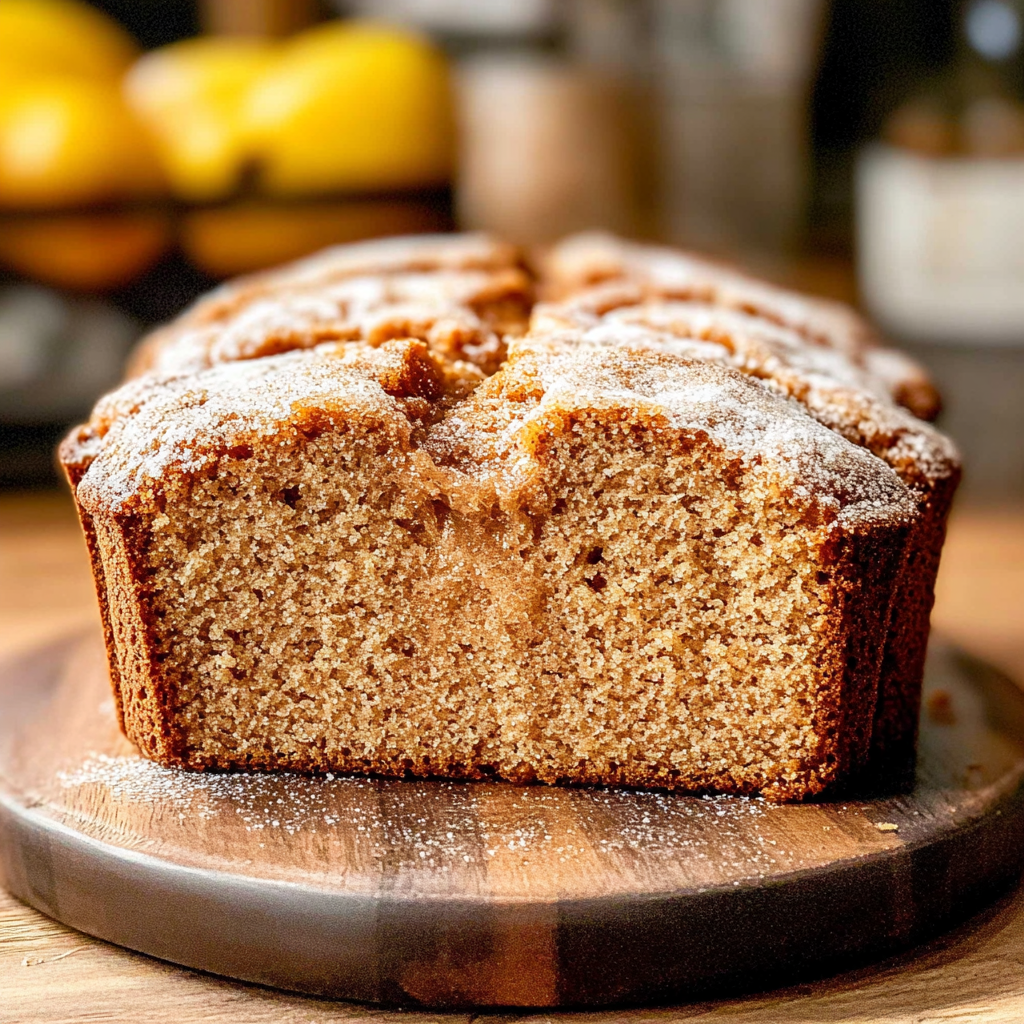 Spiced Apple Cider Donut Loaf with a Cinnamon Sugar Crust - Savory Splash