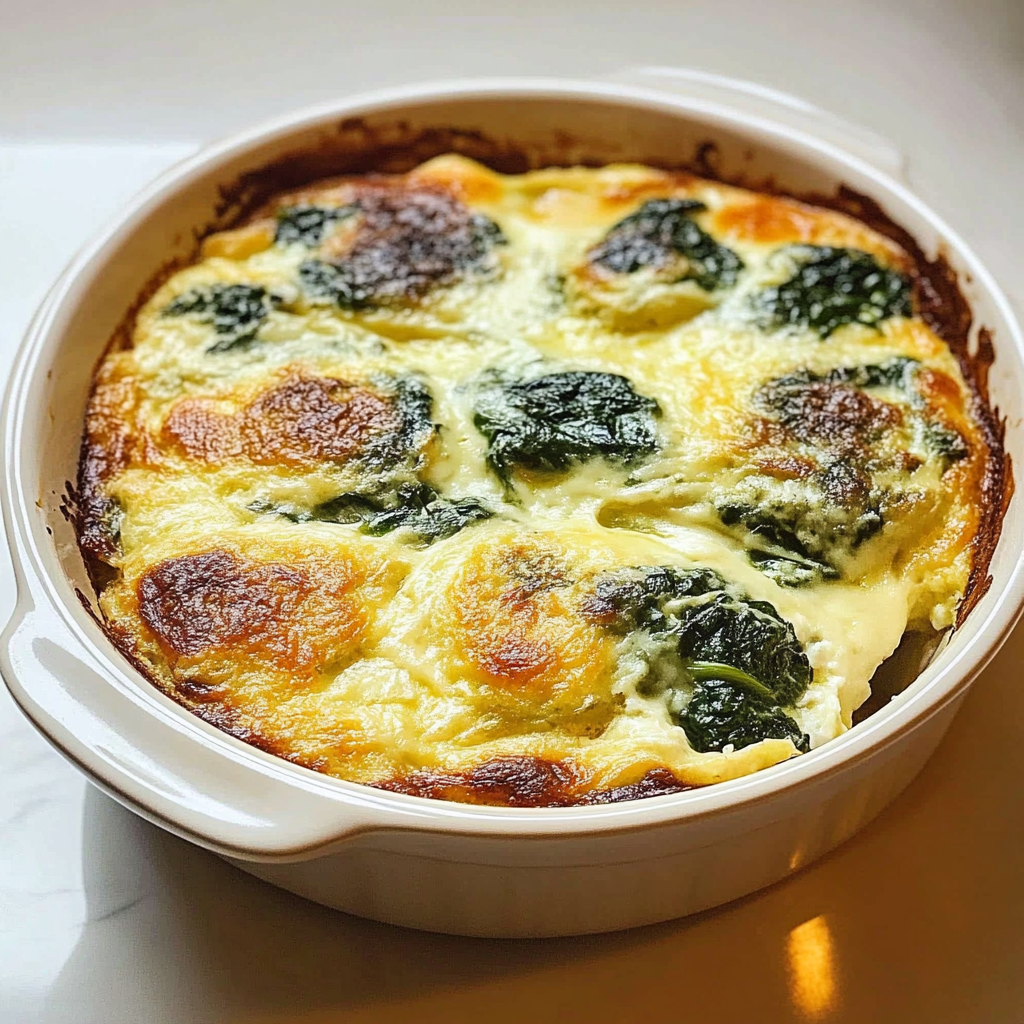 Spinach Florentine Breakfast Casserole