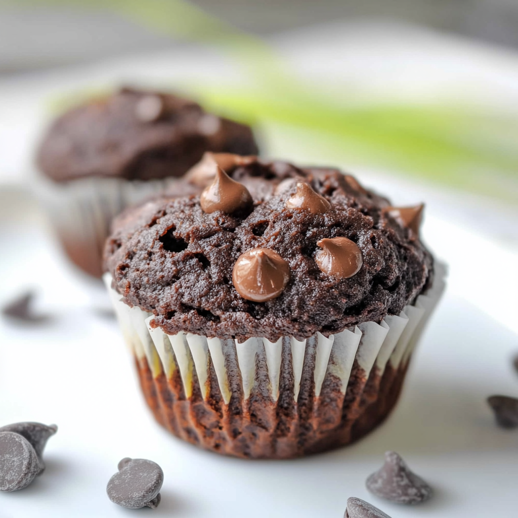 Sugar‑Free Decadent Healthy Chocolate Zucchini Protein Muffins