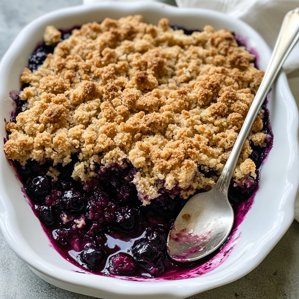 Sugar‑Free Ultimate Healthy Blueberry Crumble