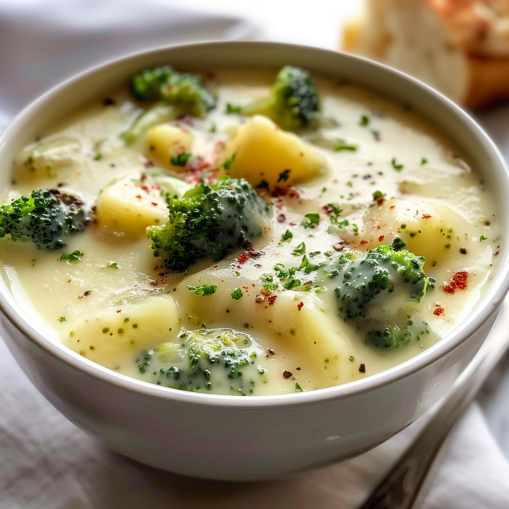 Best Creamy Broccoli Potato Soup