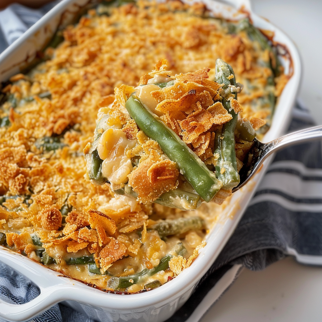Cheddar Green Bean Casserole