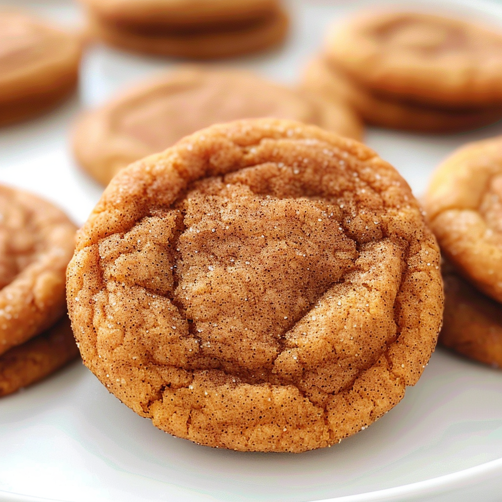 Chewy Pumpkin Snickerdoodle Cookies