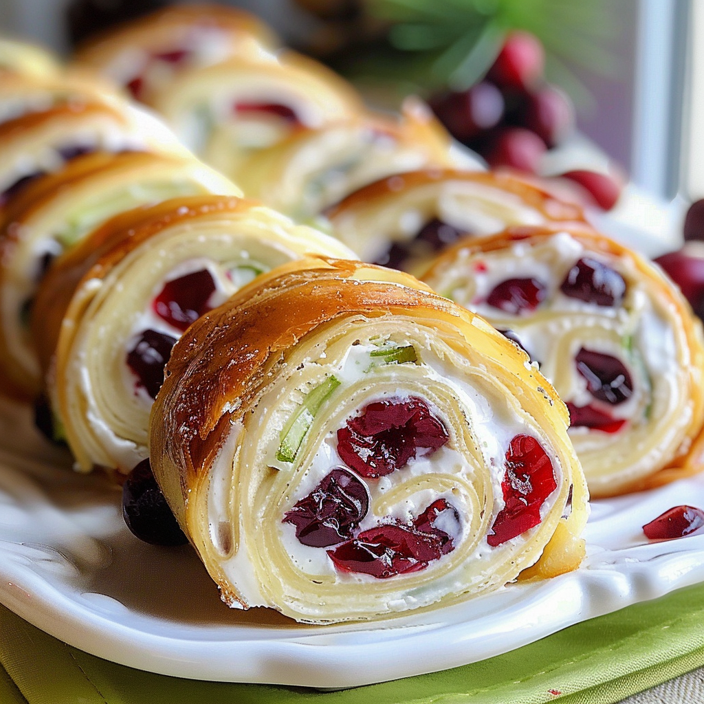 Christmas Cranberry Roll Ups