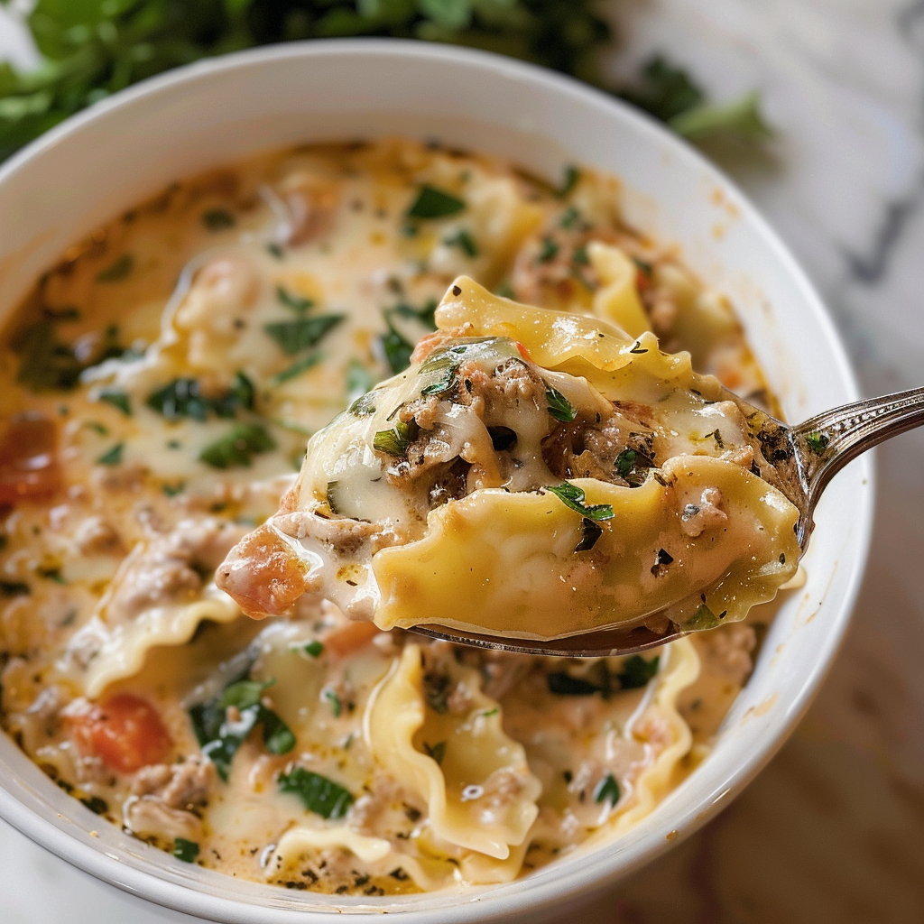 Creamy Lasagna Soup