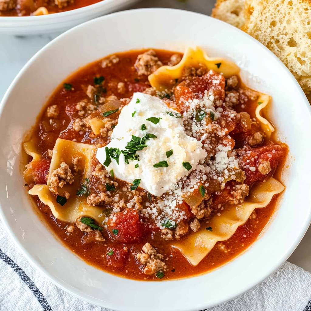 Crockpot Lasagna Soup