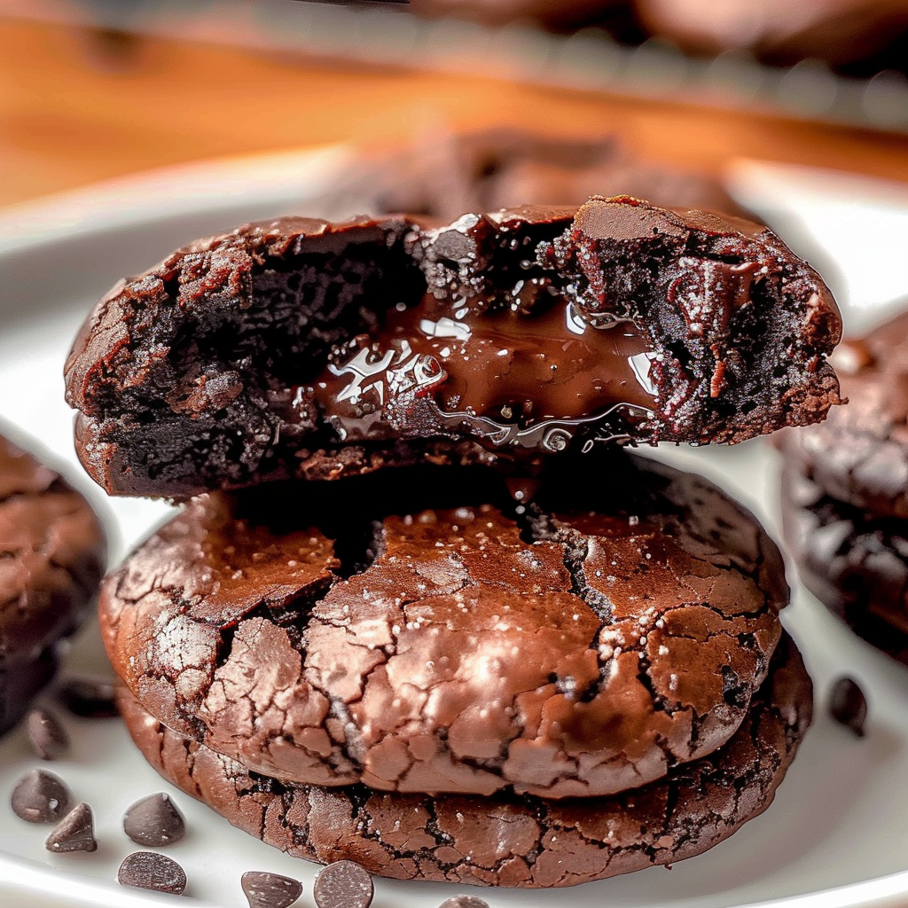 Decadent Chocolate Lava Brownie Cookies