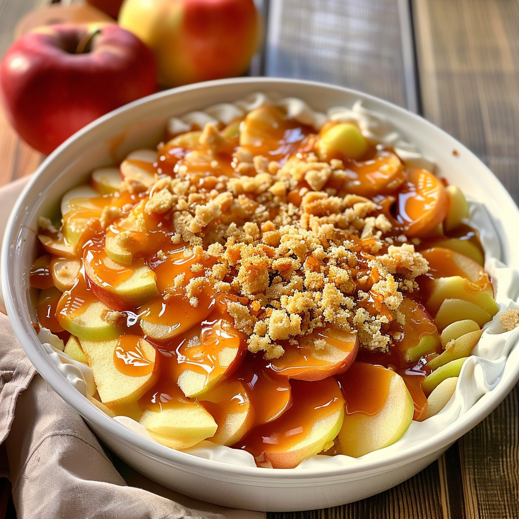 Easy Caramel Apple Cheesecake Dip