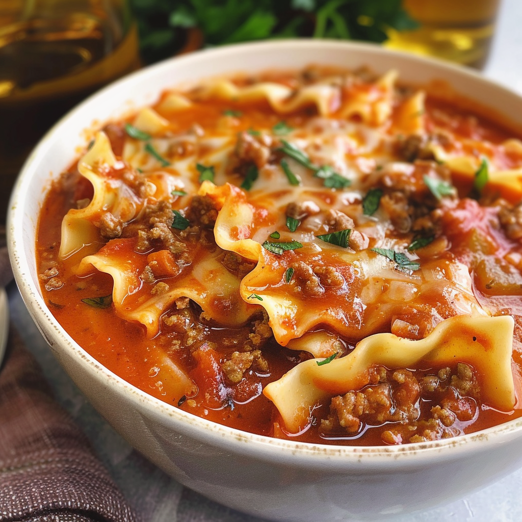 Easy Lasagna Soup Recipe