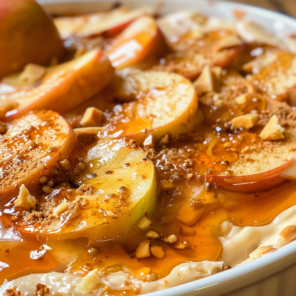 Easy caramel apple cheesecake dip recipe
