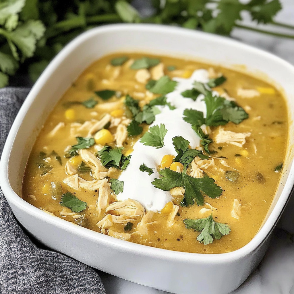 Green Chicken Enchilada Soup