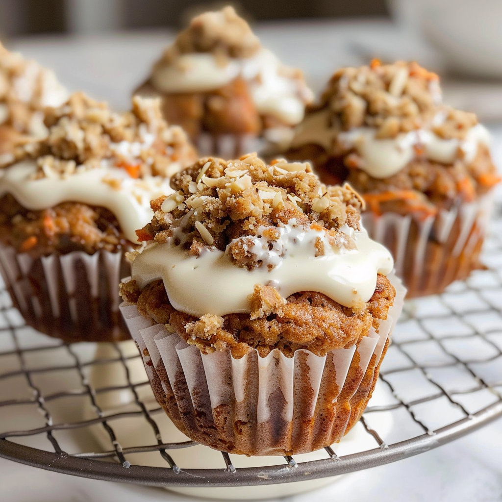 Healthy Carrot Cake Muffins