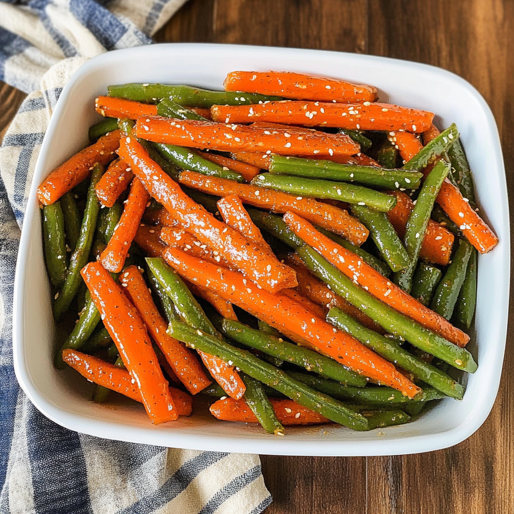 Honey Glazed Carrots and Green Beans