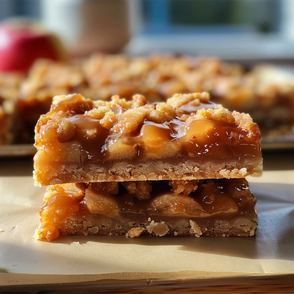 Irresistible Salted Caramel Apple Bars for Fall