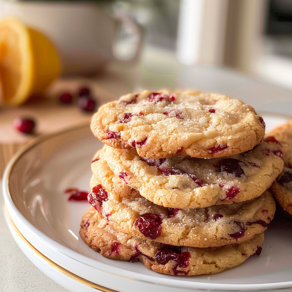 Lemon Cranberry Cookies
