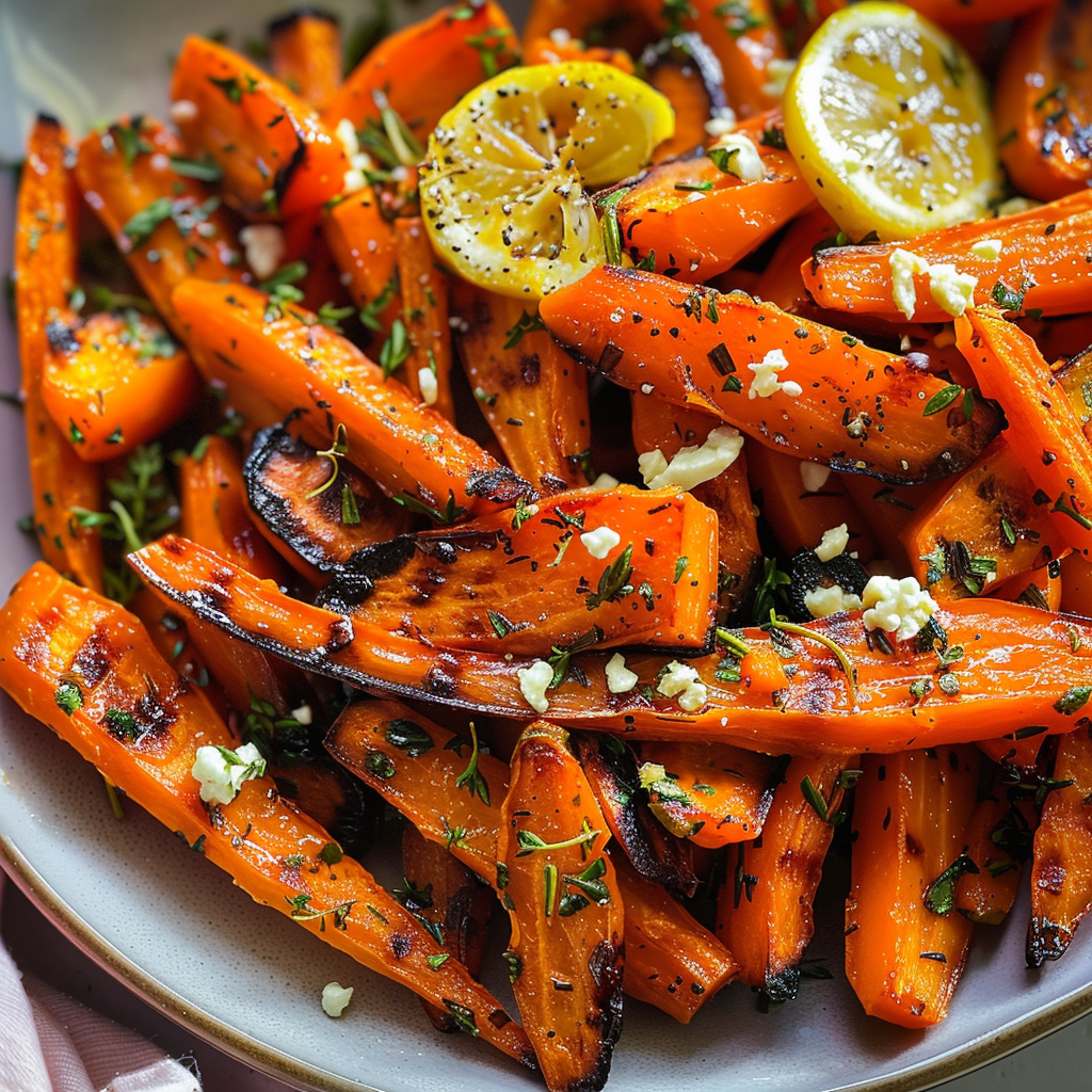 Lemon Dijon Roasted Carrots