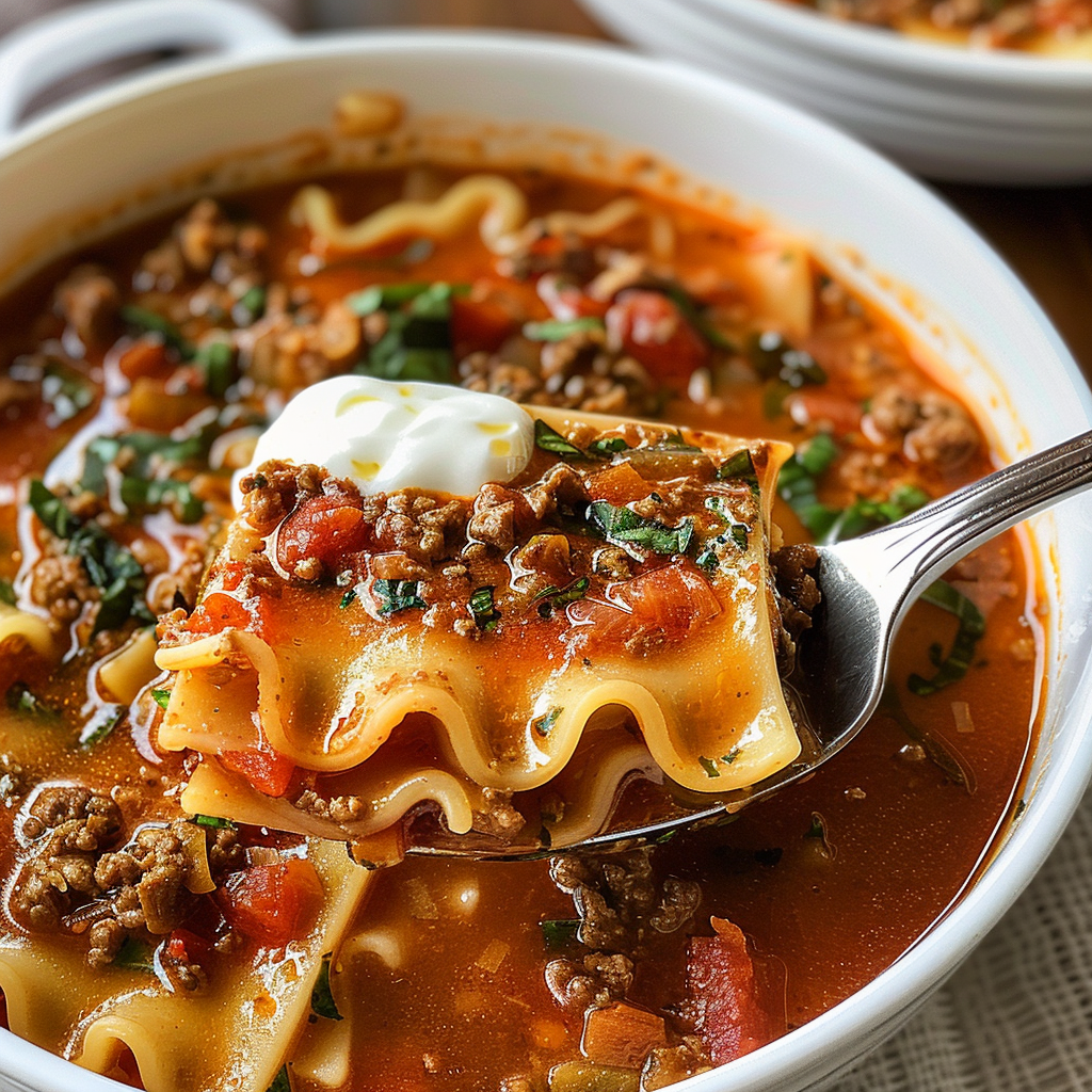 One Pot Lasagne Soup