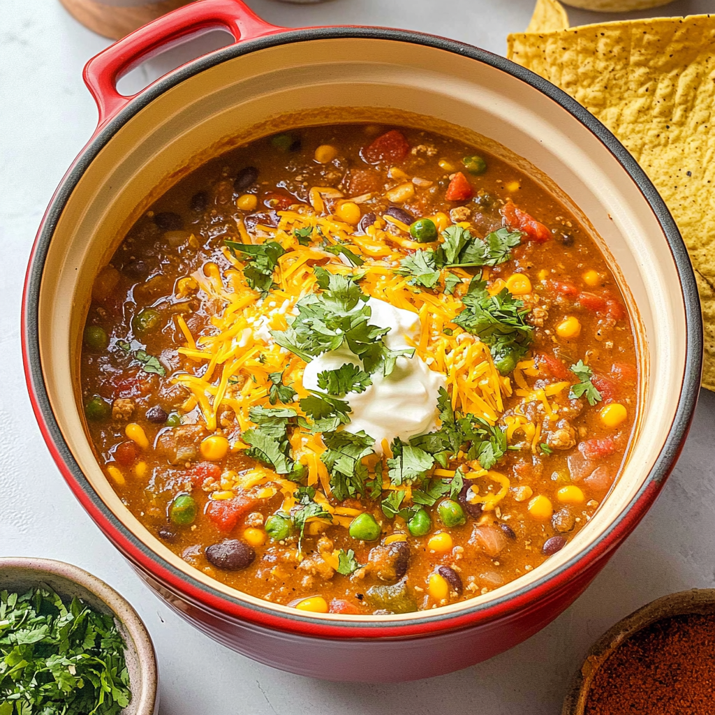 Stovetop Taco Soup Recipe
