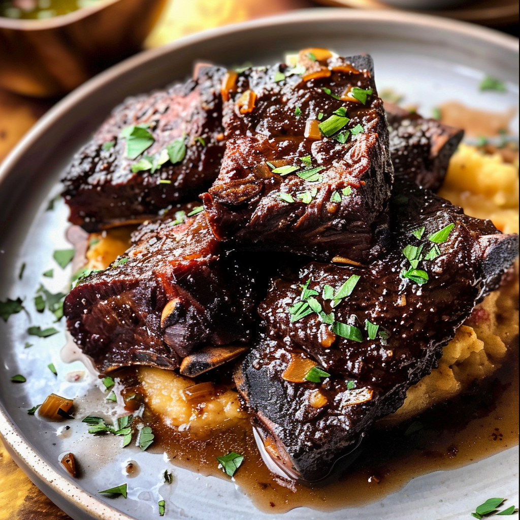 Super Tender Crockpot Beef Short Ribs